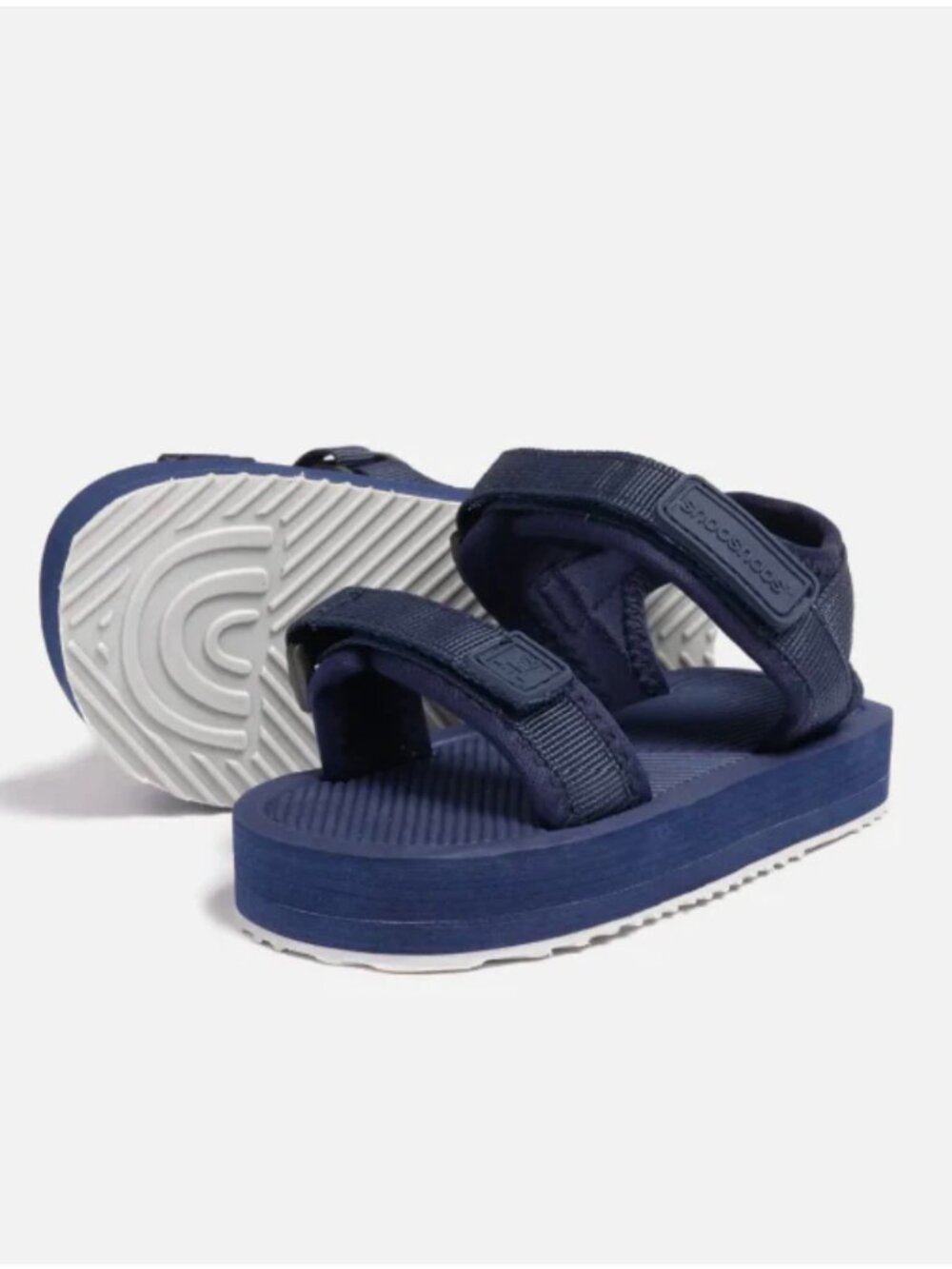 Boy - 8 - NIB Shooshoos Jun Rogers Navy Beach Sandals